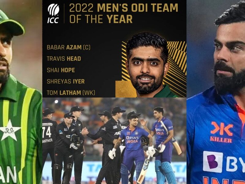 ICC Mens ODI Team Playing XI Annouced Virat Kohli Babar Azam Ahead Of IND vs NZ Series