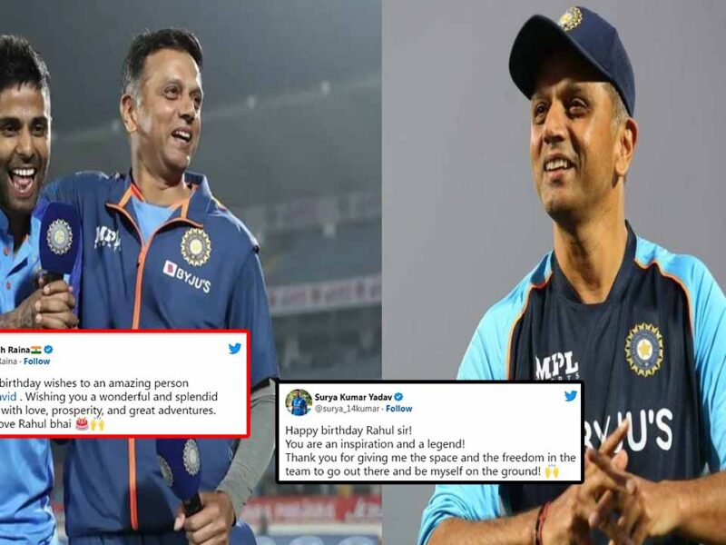 Indian cricketers congratulated Rahul Dravid on his 50th birthday in different ways