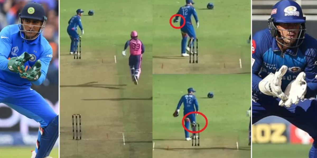 Quinton de Kock Show Ms Dhoni Wicketkeeping style in sa t20 league video goes viral