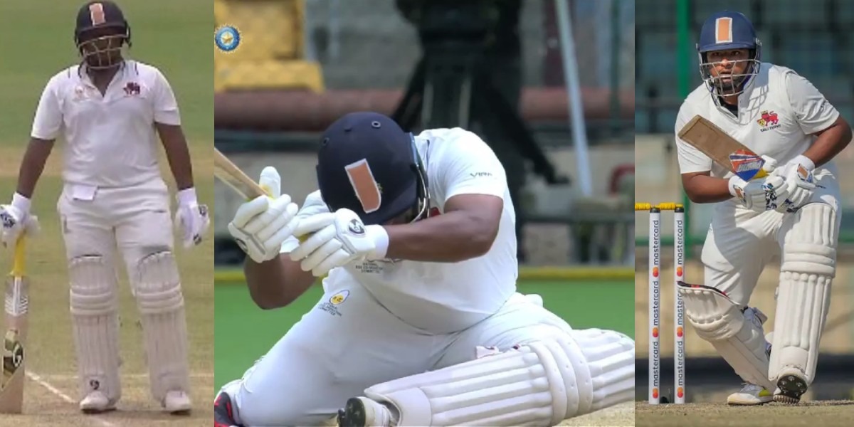 sarfaraz-khan-bowled-on-very-first-ball-he-faced-delhi-vs-mumbai-ranji-match-