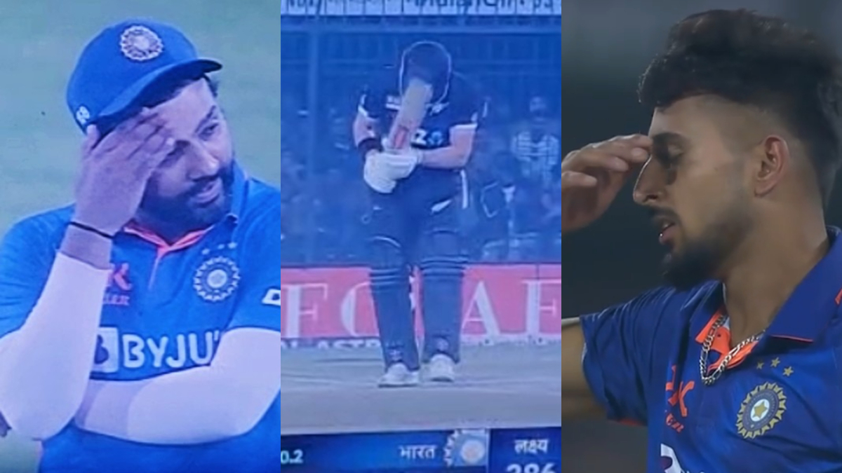 VIDEO: लाइव मैच के दौरान रोहित शर्मा ने खोया आपा, रन लुटा रहे उमरान मलिक को डांट लगाते हुए वीडियो वायरल 1