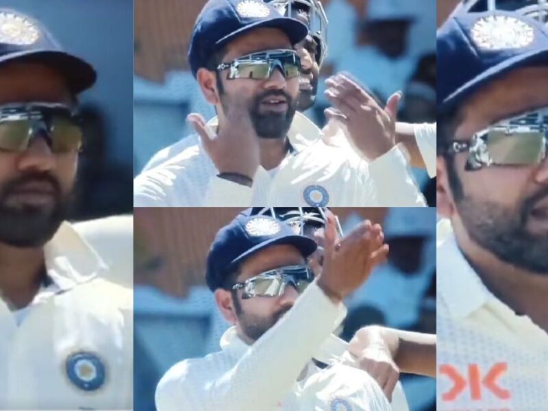 ind-vs-aus-1st-test-rohit-sharma-reacted-after-seeing-the-drs-screen-in-the-ground