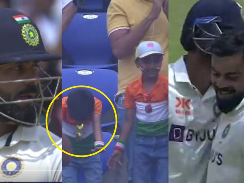 VIDEO: शतक लगाने के बाद विराट कोहली की आँखों से छलके आँसू, नन्हे फैन ने दोनों हाथों से झुककर सलामी देकर लुट ली महफ़िल 6