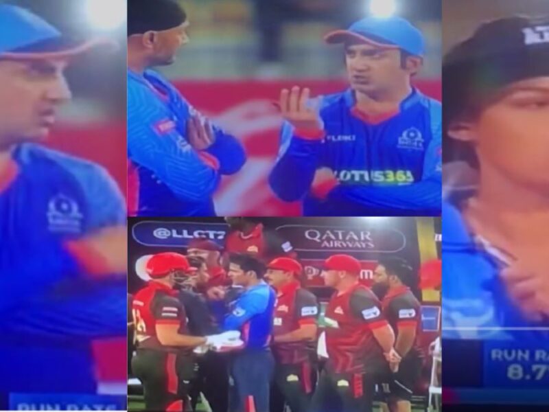 India Maharajas Vs World Giants Gautam Gambhir Argument with lady umpire, VIDEO viral