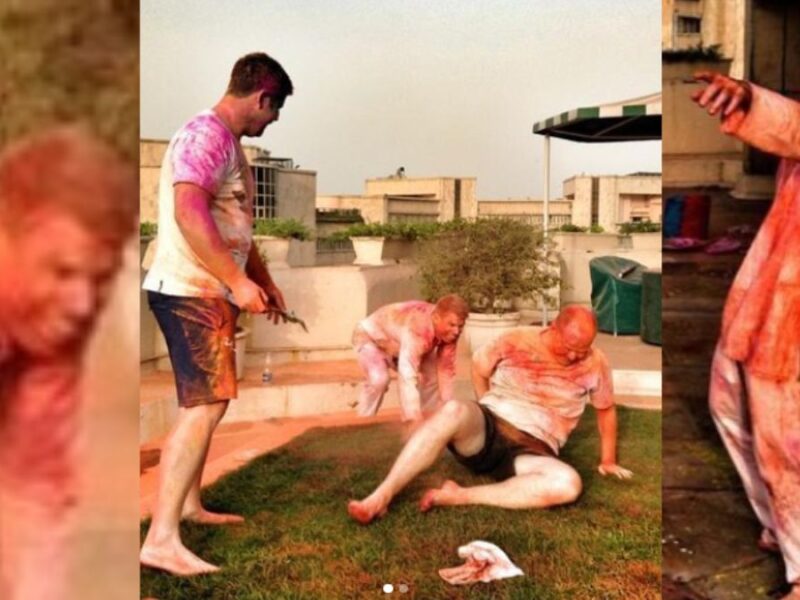 David Warner played back Holi, pictures went viral