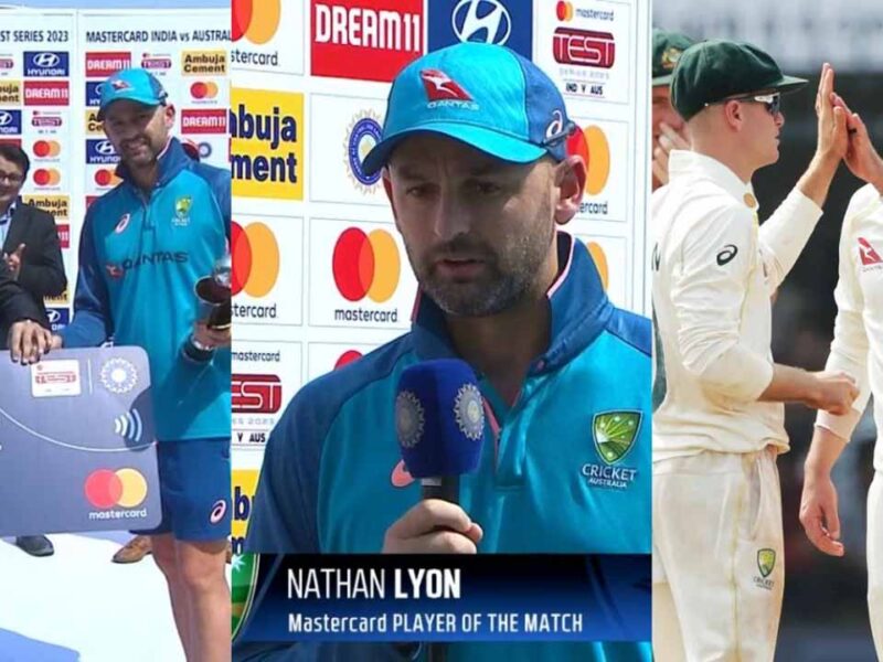 Nathan Lyon statement player of the match IND vs AUS 3rd Test