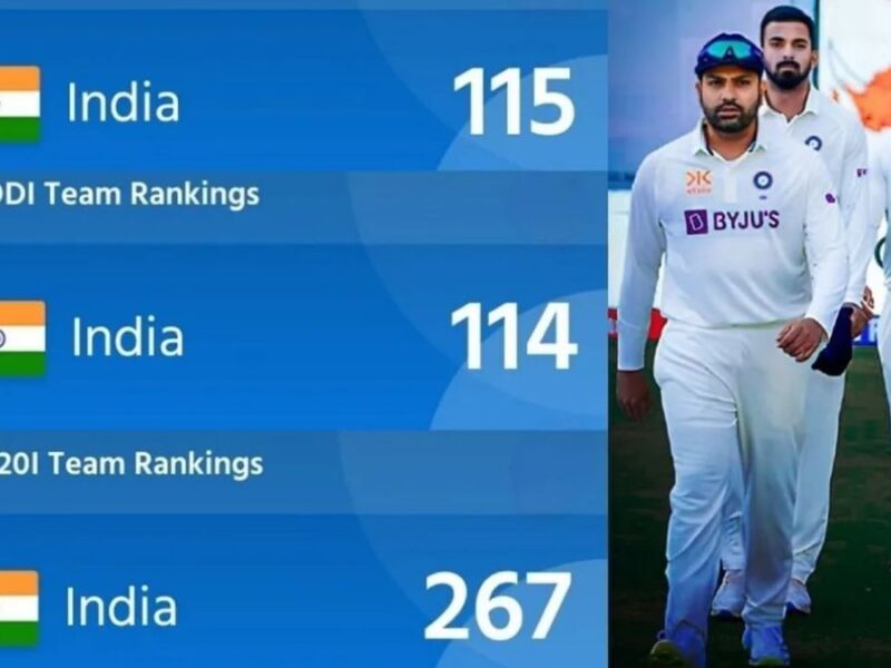 आईसीसी टेस्ट रैंकिंग: दो फॉर्मेट में टीम इंडिया बनी नंबर-1, ऑस्ट्रेलिया से बस इतने रेटिंग्स का रह गया फासला