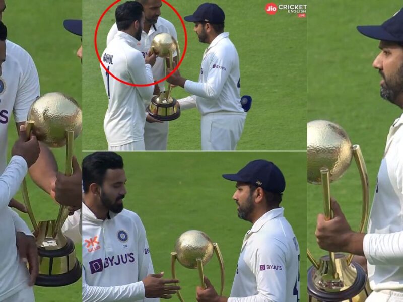 kl-rahul-seen-snatching-winning-trophy-from-captain-rohit-sharma-video-went-viral