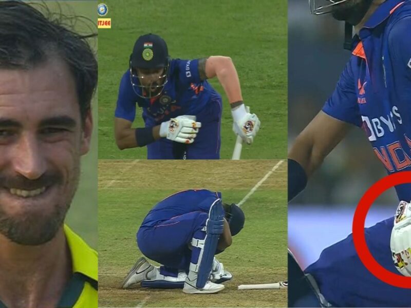 kl-rahul-got-hit-in-the-private-part-by-mitchell-starc-with-145-kmph-delivery-video-goes-viral