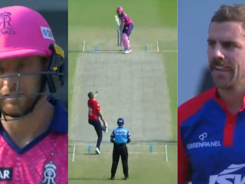 rr-vs-dc-jos-buttler-took-out-the-arrogance-of-anrich-nortje-who-bowled-at-the-speed-of-a-bullet-hit-three-fours-in-one-over