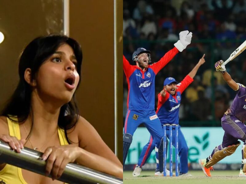 dc-vs-kkr-suhana-khans-heart-was-broken-due-to-kkrs-poor-batting-then-she-did-such-an-act-in-front-of-the-camera