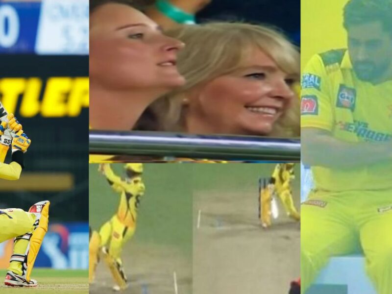 VIDEO: SRH के खिलाफ डेवन कॉन्वे ने 1 ओवर में बना डाले 22 रन, पत्नी-धोनी का रिएक्शन हुआ वायरल 2