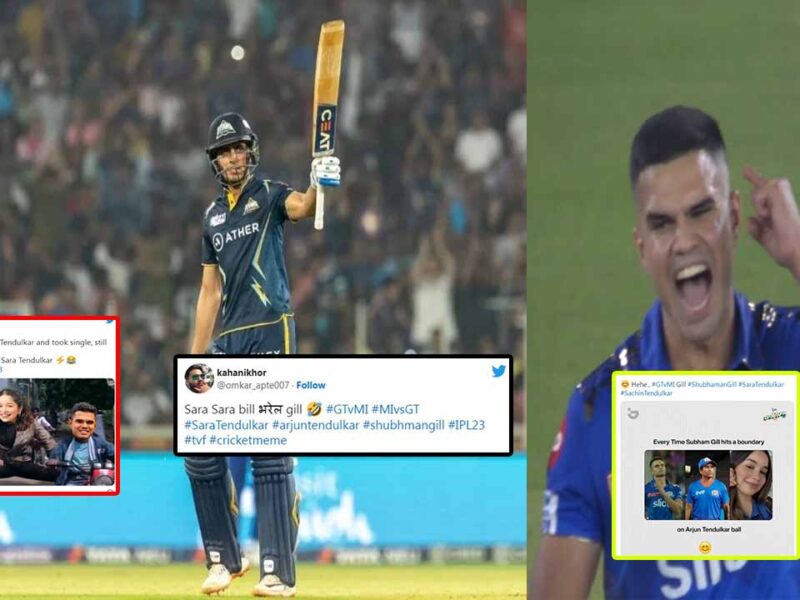 shubhman gill fifty fans reaction on sara tendulkar gt vs mi ipl 2023