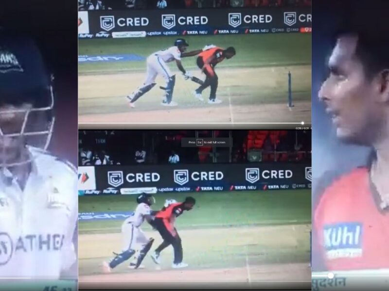 VIDEO: लाइव मैच में हार्दिक पांड्या के खिलाड़ी ने पार की बदतमीजी की हदें, नटराजन को मारा धक्का 5