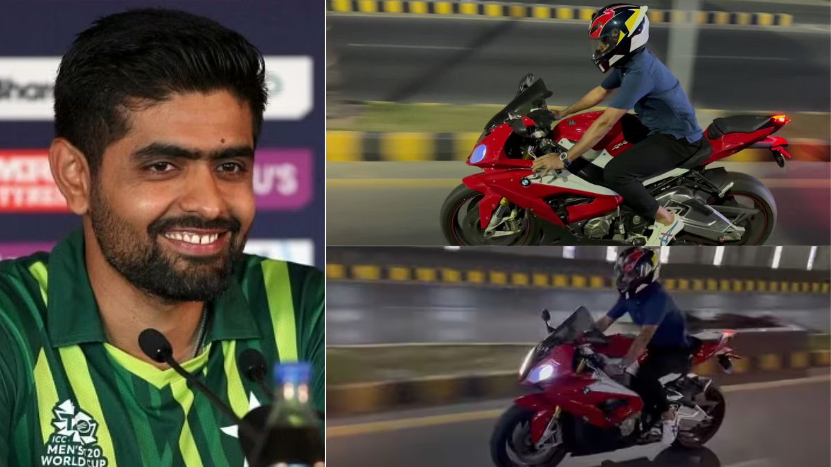 watch-babar-azam-was-seen-riding-a-bike-at-breakneck-speed-on-the-road