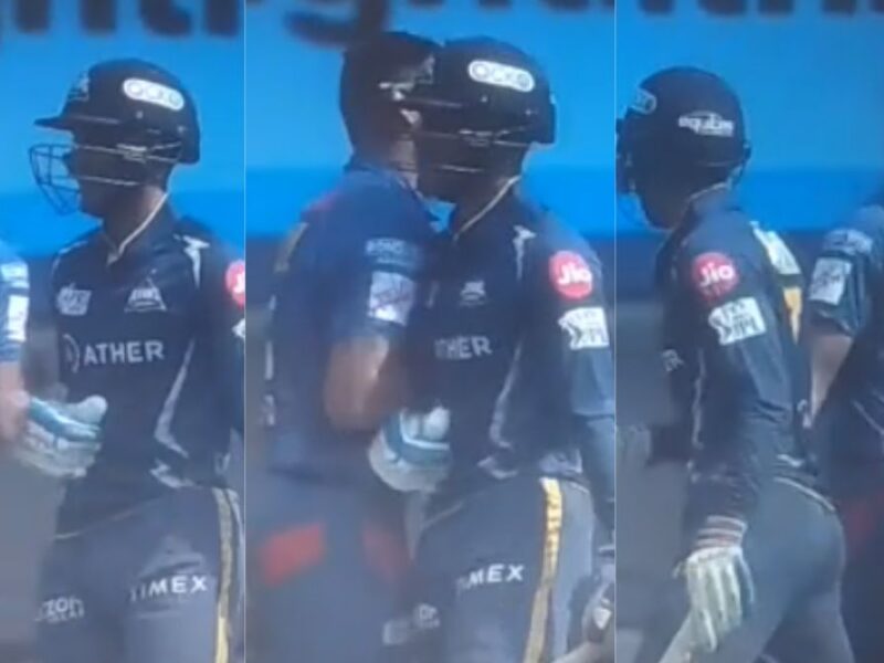 Watch: Shubman Gill gets pushed by Avesh Khan during the live match