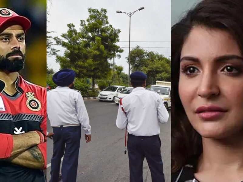 Virat Kohli's wife Anushka Sharma broke the traffic rule