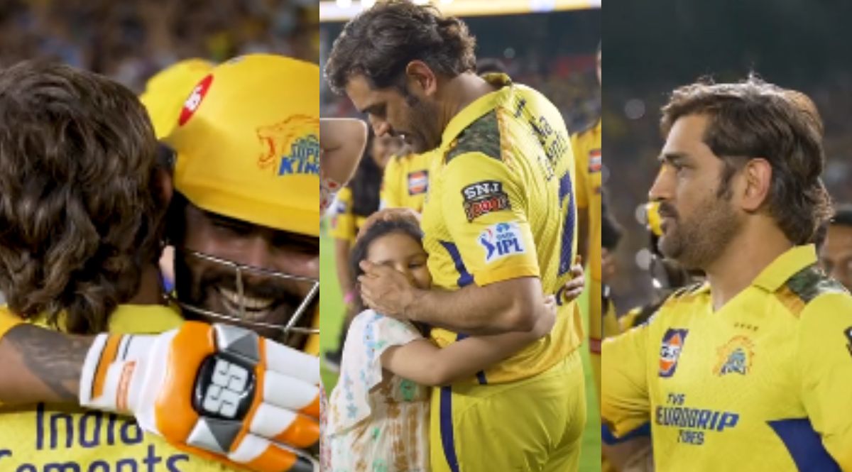 Watch video of CSK team celebrating after the win in IPL 2023