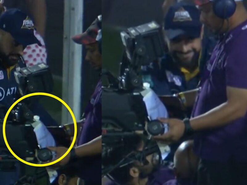 after ball hits to cameraman rashid khan gesture wins heart of fans video went viral ipl 2023