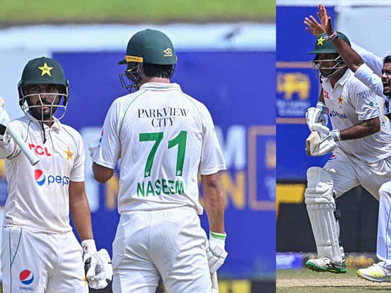 naseem shah played 39 balls and score 1 run sl vs pak 1st test match