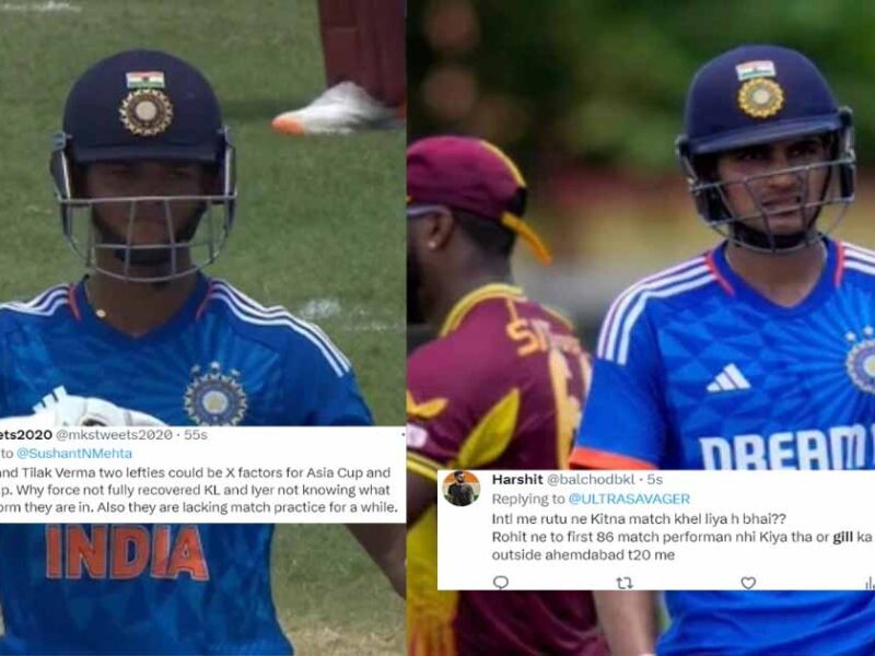 fans praised yashasvi jaiswal but troll shubman gill twitter reactions wi vs ind 4th t20i