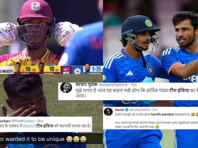 fans troll team india and hardik pandya wi vs ind 2nd t20i twitter reactions