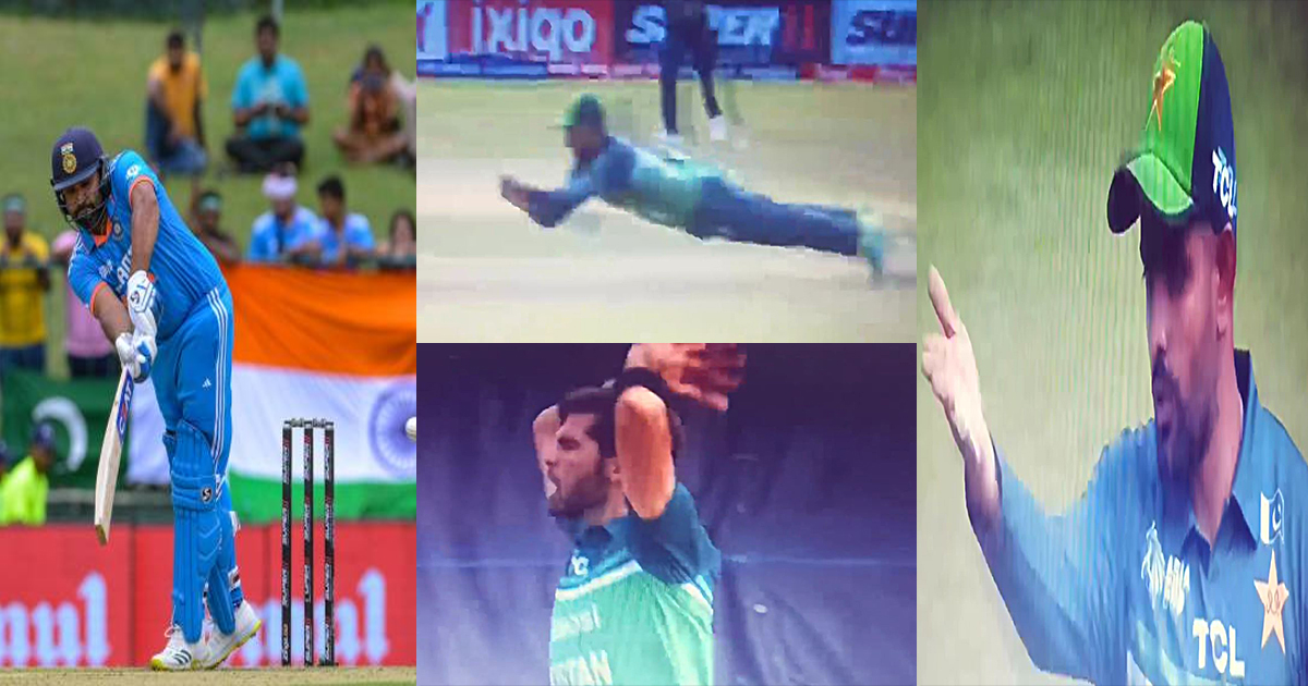 Rohit Sharma missed catch Pak captain babar azam forgets dignity publicly abuses video ind vs pak asia cup 2023