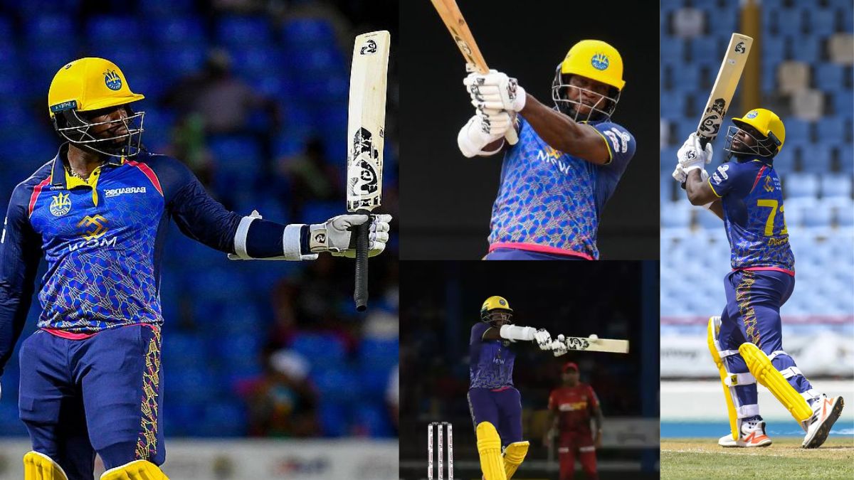 6,6,6,6,4,4,4,4… Kyle Mayers played a stormy innings in CPL 2023, scored 52 runs in just 11 balls, created a new record in world cricket.