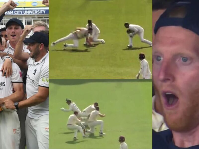 VIDEO: The best catch in 146 years of cricket history was caught in County, such a unique catch was never caught before.