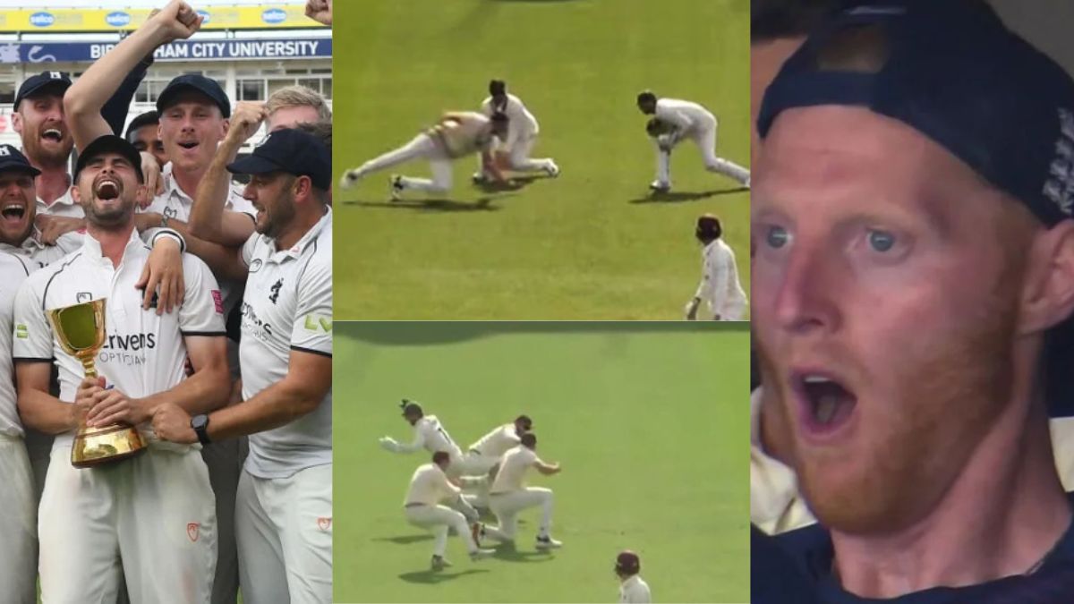 VIDEO: The best catch in 146 years of cricket history was caught in County, such a unique catch was never caught before.