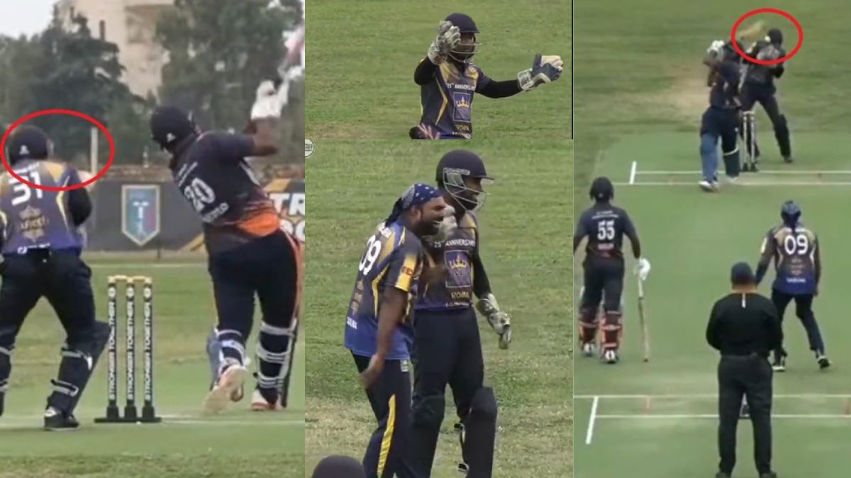 This fielder took a strange catch without hands, such a unique miracle happened for the first time in cricket.