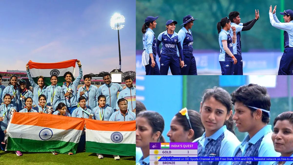 VIDEO: After winning the gold medal in the Asian Games, the daughters of India became emotional, saluted the tricolor with moist eyes like this