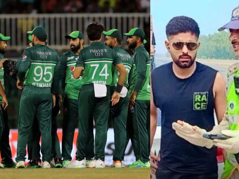 As soon as the Indian visa was received, a mountain of troubles fell on the Pakistan cricket team, Babar Azam was caught by the police.