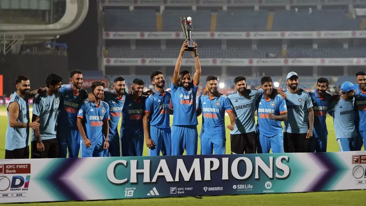 Know who were those 4 new faces wearing Team India's jersey, to whom captain Rohit Sharma handed the trophy after the series win.
