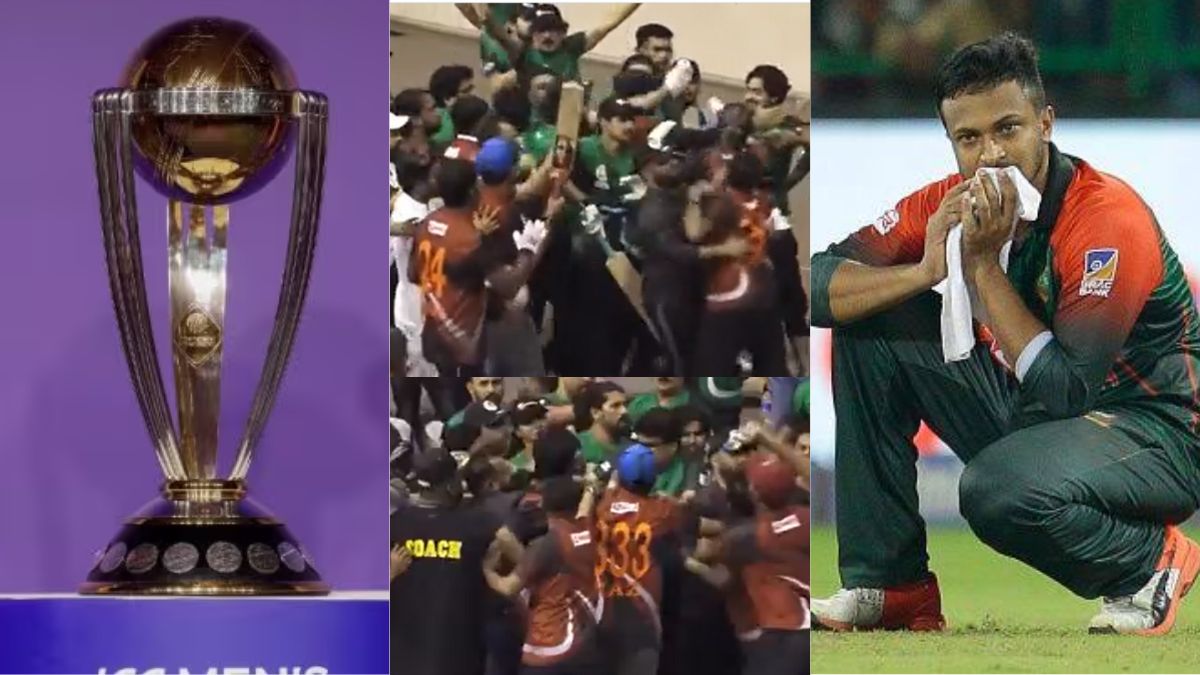 VIDEO: Before the World Cup, Bangladeshi players fought among themselves, hit each other with bats, 6 people admitted to hospital