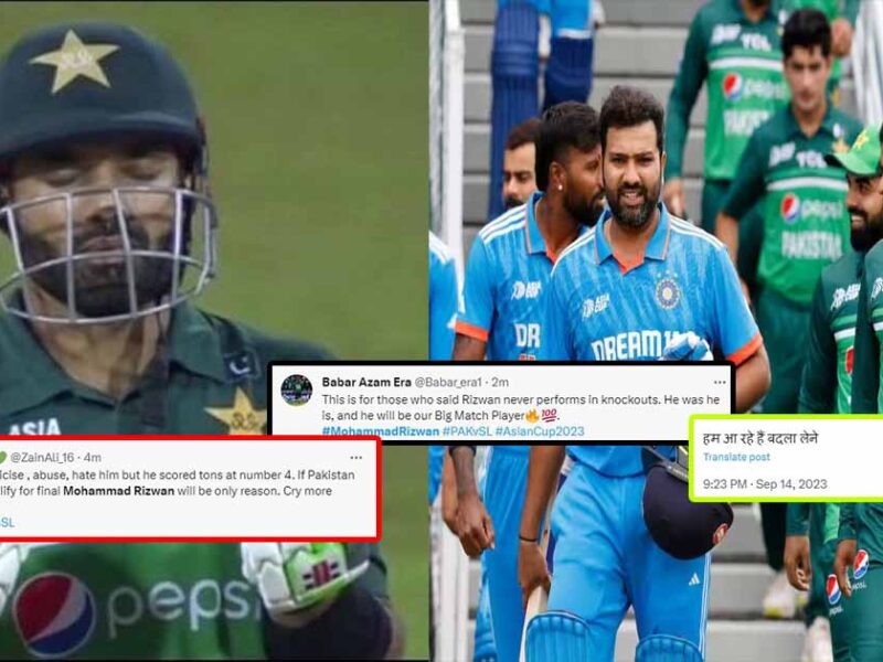 mohammad rizwan innings Now Pak fans are threatening India before victory pak vs sl asia cup 2023