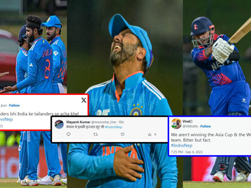 team india bowlers troll by fans on twitter ind vs nep asia cup 2023