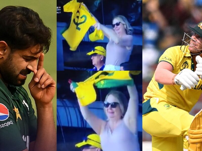 David Warner hit Haris Rauf for a stormy six, then the viral girl celebrated by taking off her T-shirt.