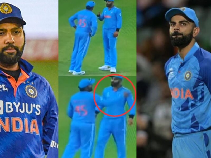 Rohit Sharma did not behave well with Virat Kohli during the india vs new zealand match