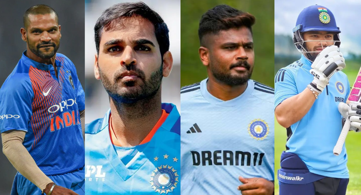 शिखर धवन, संजू सैमसन, भुवनेश्वर कुमार और रिंकू सिंह World Cup 2023