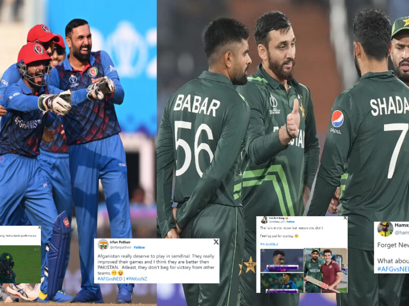 When Afghanistan overtakes Pakistan in the points table, Indian fans mocked twitter reactions