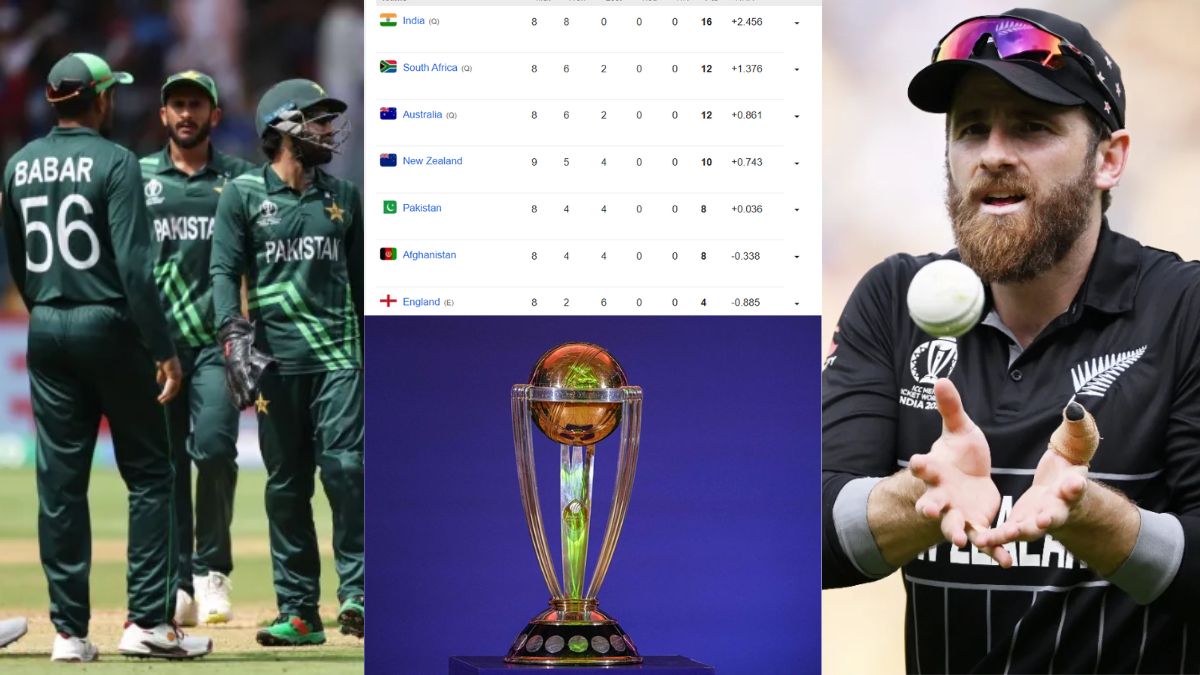 POINTS TABLE: न्यूजीलैंड की शानदार जीत के बाद पाकिस्तान सेमीफाइनल से बाहर, इन चार टीमों ने बनाया टॉप 4 में जगह 1