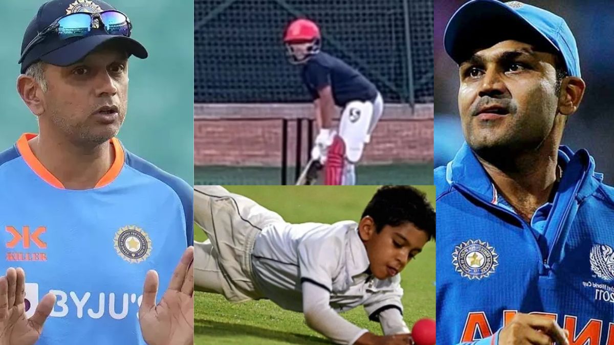 There was a fierce fight between the sons of Virender Sehwag and Rahul Dravid on the cricket field, know who won