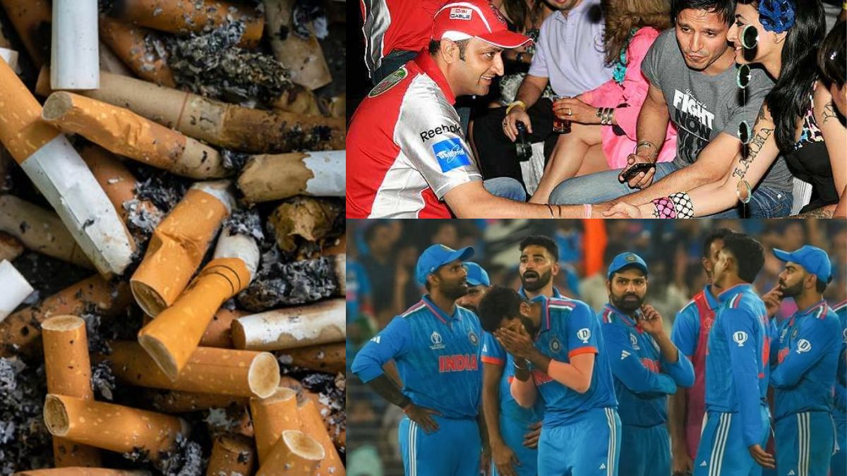 This Indian player is very fond of cigarettes, smokes every half hour, has been caught red handed in a party