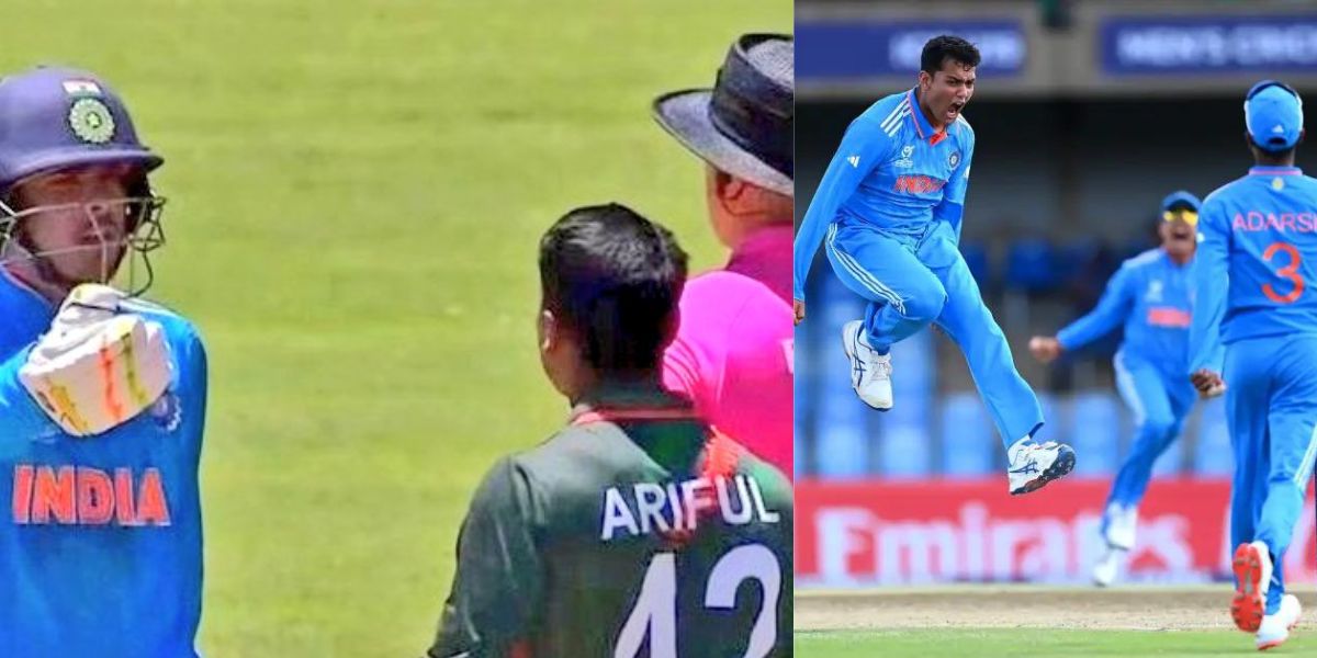 बीच मैदान पर बांग्लादेश के 3 खिलाड़ी भारत के अंडर-19 कप्तान के साथ करने लगे हाथापाई, खून खौलने वाला वीडियो हुआ वायरल 1