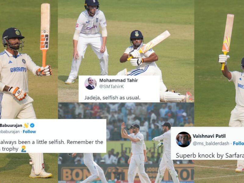 Sarfaraz Khan dominated social media with his half-century innings, Jadeja got trolled despite scoring a century, fans got angry