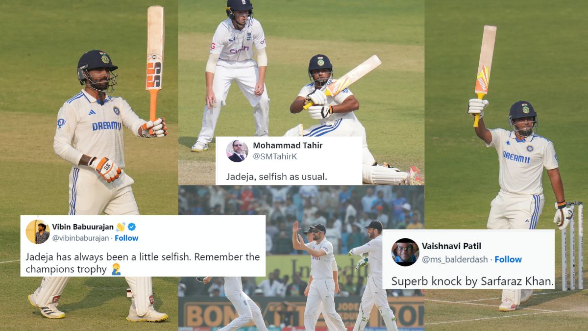 Sarfaraz Khan dominated social media with his half-century innings, Jadeja got trolled despite scoring a century, fans got angry