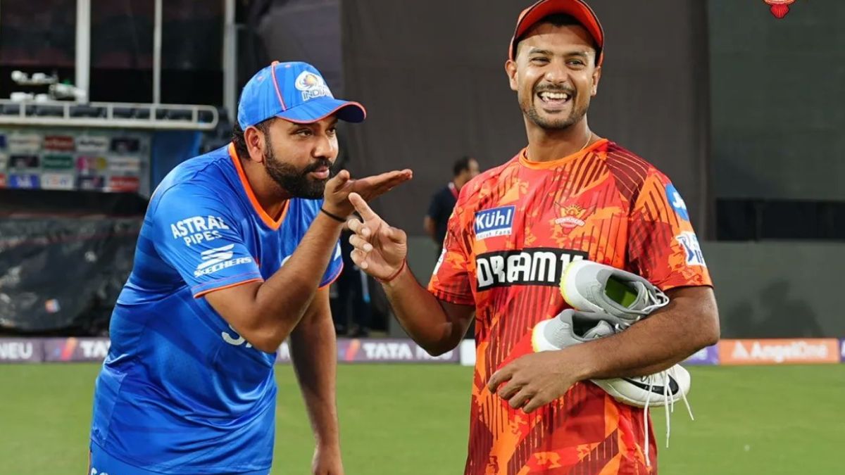Rohit Sharma made fun of Mayank Agarwal, had fun by doing Harshit Rana's act, VIDEO goes viral