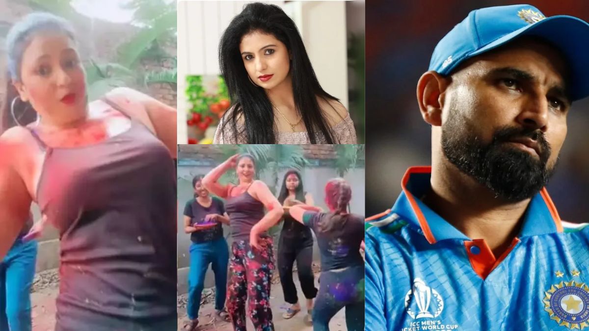 Shami's wife Hasin Jahan was seen doing bold dance in wet clothes on the occasion of Holi, video goes viral