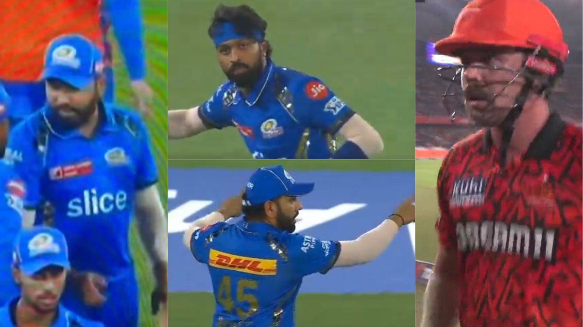 VIDEO: Rohit suddenly became the captain in the LIVE match, then Travis Head was trapped in the net, Hardik Pandya kept staring at his face.